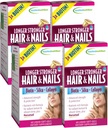 Alkalmazott Táplálkozás Hosszabb Stronger Hair & Nails - 60 Folyékony Soft- Gels, Pack of 4 - Biotin, Silica & Collagen - 120 Servings