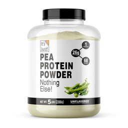 Ez csak! - 100% Borsó fehérje, Vegan Növény Alapú, Felnőtt Kanadában, Prémium minőség, Sima textúra, Gluten Free, Keto Friendly (5 font, ízesítetlen)