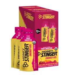 Méz Stinger Organic Fruit Smoothie Energy Gel, glutén mentes és koffein mentes, a testmozgás, futás és teljesítmény, Sport Táplálkozás Otthon & Edzés, Pre and Mid Edzés, 12 Pack, 13.2 Ounce