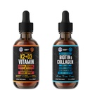 HERBIFY Bundle - K2 és D3 cseppek & biotin és Collagen cseppek - Csontszilárdság és haj, bőr, köröm támogatás