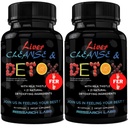 Research Labs 2 Pack Doctor Ajánlott Premium Máj Detox Cleanse & Support w / Milk Thistle, Beet Root, Gyermekláncfű. 23 Erőteljes gyógynövények erős méregtelenítéshez