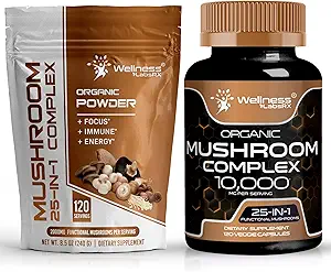 WELLNESS LABSRX Gomba por 2000 mg - Gomba kiegészítés kapszula