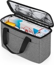 Trunab elsősegély táska üres kis gyógyszeres tároló esetében, szigetelt gyógyszeres hűtőtáska, Travel Pill palack Organizer receptre, inzulin, kiegészítők vagy orvosi készletek, Szürke (csak zacskó)