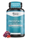 Pure By Nature Prosztata kiegészítés férfiaknak, Beta Szitoszterin Prosztata egészségügyi kiegészítés cinkkel vizelési tract támogatás, Ease gyakori vizelés és javított alvás, gluténmentes, nem-GMO 90 kapszula