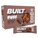 Built Bar, Puff Protein Bars, Brownie Batter Puff, 17g Protein Snack, On- The- The- Bars, Csak 140 kalória, 6g Sugar, Collagen, Gluten Free, 12 gróf