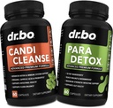 Candi Cleanse & Intestine Detox Supplement Pills - Extra Erő probiotikus tisztító Intestinal Flora Gut Support - Natural Orbal Oregano, Caprasav, Wormwood & Black Walnut