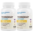 Puregen Labs Tongkat Ali kivonat 200-1 Férfiak, 1020mg / szerving, [High Potency] Összesen 240 kapszula - Férfi egészségügyi támogatás 20mg Tribulus Terrestris Aviation 124; Non-GMO, Gluten Free, Made in USA