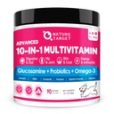 TERMÉSZETES CÉLKITŰZÉS Kutya Vitaminok Por, probiotikumok és emésztési enzimek Gut Health, Glucosamin & Chondroitin & Omega 3, Teljes kiegészítése Házi kutya élelmiszer, Közös & bőr & Immun Support