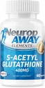 NeuropAWAY Elemek S- Acetil- Glutation- 400 mg Acid Ellenálló Kapszulák 60ct (60 400 mg kapszula palackonként) 3. fél Tesztelt Készült egy cGMP Facility