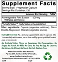 A legjobb természetes Ashwagandha kivonat 500 Mg & cink glukonát 50mg