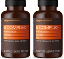 Elemek B Complex, nagy potencia, 83% teljes élelmiszer tenyésztett, támogatja az immun- és normál energia anyagcsere, Vegan, 65 kapszula, 2 hónap ellátás (csomagolás május Vary) (csomag 2)