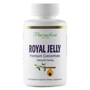 Paradise Herbs Royal Jelly, Golden Caesar, Super Potent, Ultra Pure, Vegan, Gluten Free, Non-GMO, Freeze- szárított koncentrátum, 60 Count vegetáriánus kapszula