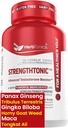 Herbtonics Testoszteron Support Supplement for Men - Koreai Panax Ginseng & Tribulus Terrestris - Támogatja az egészséges energia, Erő & Stamina - 60 Vegán kapszula