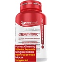 Herbtonics Testoszteron Support Supplement for Men - Koreai Panax Ginseng & Tribulus Terrestris - Támogatja az egészséges energia, Erő & Stamina - 60 Vegán kapszula