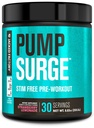 Jacked Factory Pumpsurge koffein Free Pre Workout for Men & Women - Nootropic Booster & Stim Free Pre Workout - Intense Pumps, Enhanced Focus - 30 Servings, Strawberry Lemonade