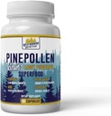Napi Health Pine Pollen 600mg Vegan Gluten Free Non GMO Természeti szuperfood Vitaminok Ásvány Diétás kiegészítés 60 kapszula - 1 hónapos ellátás