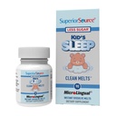 Superior Source Kid 's Sleep Clean Olvadások - Prémium Alváskiegészítés gyerekeknek - Melatonin, L- Theanine & GABA - Kevesebb cukor - Non-GMO, Gluten- Free - 90 MicroLingual Instant- Dissolution Olvadékok