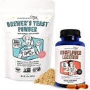 Legendairy Milk Sunflower Lecithin + Brewer 's Easter Powder - Szoptatás kiegészítés, hogy növelje a mell tejellátás és támogatás Clogged Milk Dutts
