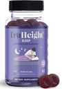 TruHeight Sleep Gummies - Kids & Teen Natural Sleep Aid for Maximum Growth - Pediatric Empfohlen - Kids Melatonin Gummy - Melatonin, Ashwagandha, L Theanine, Lemon Balm, Alter 4+, Mixed Berry Flavor
