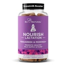 Nurish tejpótlás kiegészítés - Postpartum Support for Healthy Milk Flow & Production - Görögszéna kapszulák nők számára tejcsomóval, édeskömény mag és szerves moringa, 60 vegán lágy kapszula