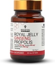 Bee and You Royal Jelly Ginseng tablettával, Propolis kivonat, 60ct, 100% Természetes Superfood, Ultra Pure, Immun Supplement Supplement, Antioxidánsok, Keto, Paleo, Gluten- Free