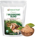 Z Natural Foods Organic 7 Sacred Mushrooms Blend - Pilzpulver für Immungesundheit - Lion’s Mane, Cordyceps, Chaga, Red Reishi, Shiitake, Maitake & Turkey Tail Extract for Coffee, Smoothies, 1 lb