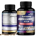 Organic Cadane Ashwagandha kiegészítők - Memória, Immunrendszer és Erő Support - 7in1 A Turmeric, Maca Root, Berberine & More - 90 Vegan kapszula 3 hónapos ellátáshoz