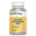 SOLARAY Kalcium Magnézium Cink kiegészítés - kalciummal 1000mg, Magnézium 500mg - Csontegészség, Izomfunkció, Szív-egészség és Immuntámogatás - Vegán, 60 napos garancia, 25 adag, 100 tabletta