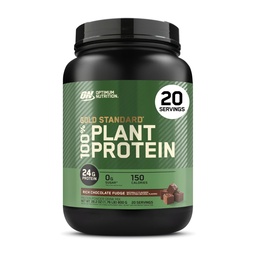 Optimum Táplálkozás Arany Standard 100% Növényi alapú fehérje por, glutén mentes, Vegán fehérje izmok támogatása és helyreállítására Amino Acids - Gazdag csokoládé nedv, 20 szervák (csomagolás május Vary)