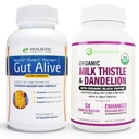 All- Natural Máj és Gut Supporting - 124; Organic Milk Thistle, Organic Dandelion Root & Organic Black Faster