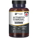 Aktivált charcoin kapszula - 200 magas erősségű Vegan Capsules - 2000 mg / szerving I made in The UK by Prowise Healthcare