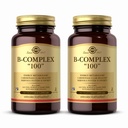 Solgar B- Complex 100 "- 100 növényi kapszula, csomag 2 - Energia metabolizmus, Idegrendszer támogatás - Non-GMO, Vegan, glutén mentes - 200 teljes szervadék