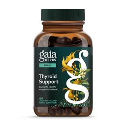 Gaia Herbs Thyroid Support - Made with Ashwagandha, Kelp, Brown Seaweed & Schisandra to Support Egészséges Metabolikus Egyenleg & Teljes Well- Being * - 120 Vegan Liquid Phyto- Capsules (40- napos ellátás)