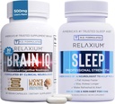 Relaxium alvászavar 60 kapszula + BrainIQ Nootropic Brain kiegészítők 60 kapszula (családi csomag alvó és agyköteg)