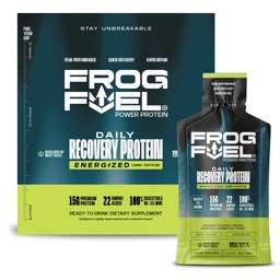 Frog Üzemanyag Energizált Protein Shot, 15g Protein Nano- hidrolizált Grass Fed Collagen, 120mg koffein, Fat & Sugar Free, 22 Amino Acids, 0 szénhidrát, Berry, 1 oz csomagok, 24 csomag