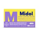 Midol Long Lasting Relief 20ct: Midol Long Lasting Relief, Menstrual Systems Reliever & Fever Reducer, Acetaminophen for Menstrual Pain Relief - 20 Count (Packaging May Vary)