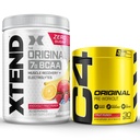 Cellucor Pre Edzés & BCAA Bundle, C4 Original Pre Workout Powder, Fruit Punch, 30 Servings + XTEND BCAA Powder, Knockout Fruit Punch, 30 Servings