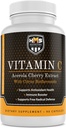 Acerola Cherry and Citrus Bioflavonoids C-vitamin kiegészítés - Támogatja antioxidáns egészség, Immunbooster - Vegan, Organic - 90 kapszula, 90 nap
