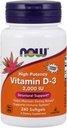 NOW Foods D3 vitamin, Strukturális támogatás 2000 I.U, 480 Softgels