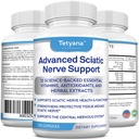 Advanced Sciatic Nerve Support Relief: Alpha Lipoic Acid Vitamin, Benfotiamin - 12 in 1 Sciatica kiegészítők - 120 Capsules- 30- 60 Supple- Made in USA