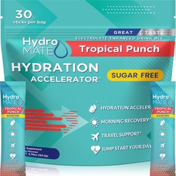Elektrolit por Sugar-mentes hidratációs csomagok Trópusi punch hydromate 30 Sticks