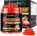 Kreatin monahidrát gumik a férfiak Izomnövekedés, Sugar mentes - Erő és teljesítmény javítása, ömlesztett kiegészítők kreatin - Pre Workout Gumies - 120pcs