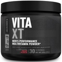 Jacked Factory Vita XT Performance Vitamin Powder - Napi multivitamin por férfiaknak KSM- 66 Ashwagandha, Prebiotikus fiber, A-vitamin, C, D, K, B6, B12, & More - Gyümölcs punch, 30Sv
