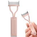 Eyelash Comb elválasztó, Arc tervezett Lash Definer Comb Smink Comb Applicator borító, szem kozmetikai kefe eszköz (pucér rózsaszín)