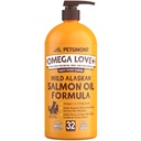 Petsmont Omega Love + Wild Alaskan Salmon Oil for Dogs Formula 32 oz - Fish Omega Liquid Pump Cats Supports Joint Function Immune Heart Health Health Supplement Pets Natural EPA DHA Fatty Acids