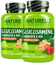 NATURELO Glucosamine Chondroitin MSM Boswelliával és C-vitaminnal - A közös kényelem, mobilitás és erő kiegészítése - 120 kapszula (2-es csomag)