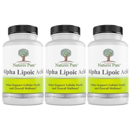 Egyszerűen Natings Pure Alpha Lipoic Acid 600mg 360 Veggie kapszula, Non-GMO Thioctic Acid 12 hónapos ellátás