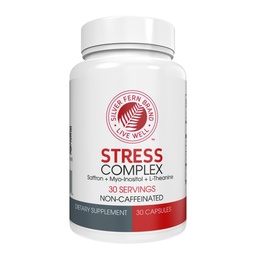 Ezüst Fern Stress Complex kiegészítés - Koffein nélkül - alvás, aggodalom, hangulat és több - a Saffron kiegészítők, L- Theanine kiegészítés, & Myo- inositol - Natural Stress Relief kiegészítés (1-es csomag)