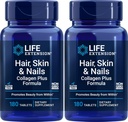 Life Extension Hair, Skin & Nails Collagen Plus Formula, 180 tabletta (2 db-os csomag)