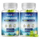 L-Theanine Gumies 400 mg, rágótabletta felnőttek és gyerekek 4 +, Natural Stress Relief, zzZ & Focus Supplement, Vegan, Alacsony Cukor, Non-Drowsy, Lemon Flavor, 120 rágótabletta
